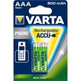 Varta Phone Power Akku AAA / Micro Nickel-Metall-Hydrid 750 mAh 2er Pack