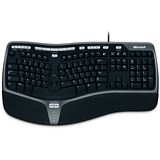 Microsoft Natural Ergonomic Keyboard 4000 USB Deutsch schwarz (kabelgebunden)