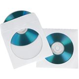 Hama 50er Pack weiße CD-/DVD- Papierhülle für Aufbewahrung (00051173)