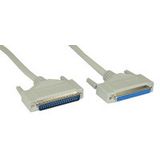 (€4,97*/1m) 3.00m InLine Seriell Verlängerungskabel 37pol Stecker auf 3pol Buchse beige
