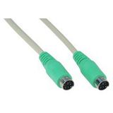 (€2,45*/1m) 2.00m InLine PS/2 Anschlusskabel PS/2 Stecker auf PS/2 Stecker Grün