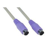 (€2,45*/1m) 2.00m InLine PS/2 Anschlusskabel PS/2 Stecker auf PS/2 Stecker Violett