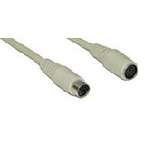 (€1,63*/1m) 3.00m InLine PS/2 Verlängerungskabel PS/2 Buchse auf PS/2 Stecker beige