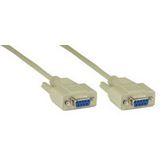 (€2,72*/1m) 1.80m InLine Seriell Verlängerungskabel RS232-Buchse auf RS232-Buchse beige