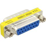 InLine Seriell Gender Changer D-Sub 15pol Stecker auf D-Sub 15pol Buchse Silber