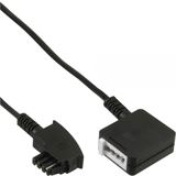 (€0,82*/1m) 6.00m InLine TAE-F Verlängerungskabel TAE-F Stecker auf TAE-F Buchse Schwarz