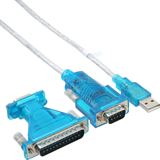 (€7,17*/1m) 1.80m InLine Seriell Verlängerungskabel USB A Stecker auf 9pol Stecker Transparent Adapter